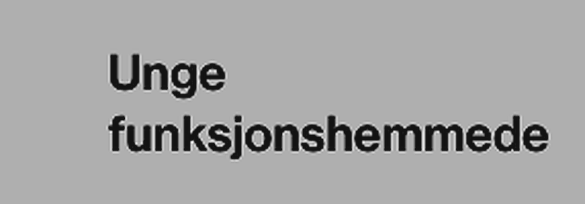Unge funksjonshemmede